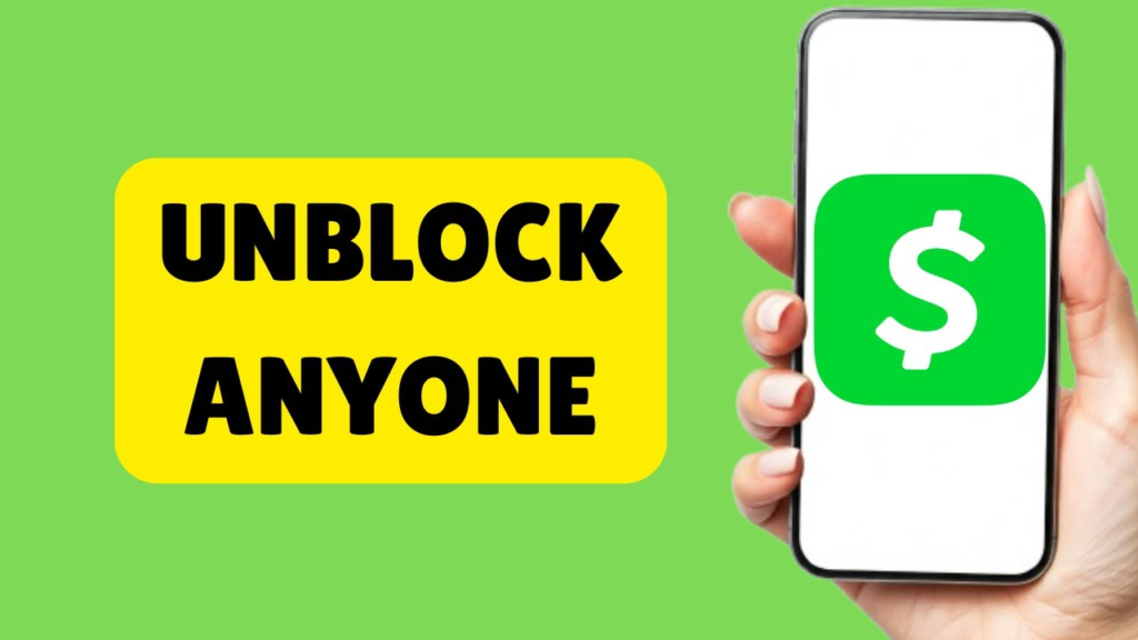 how to unblock someone on cash app