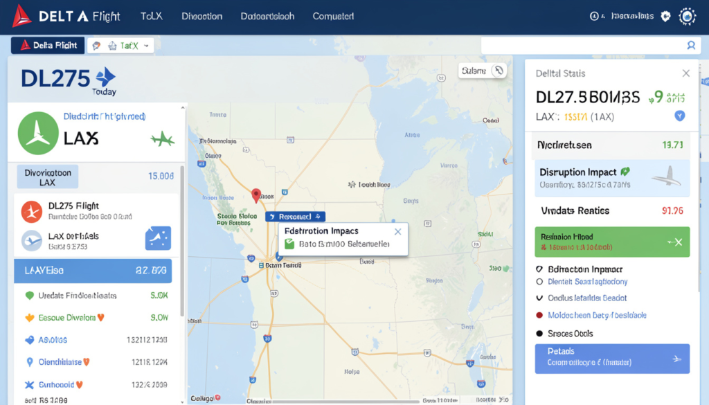 delta flight dl275 diverted lax